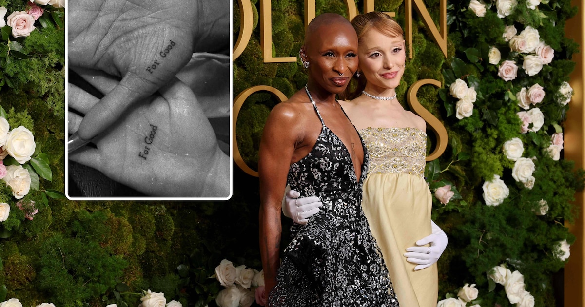 Ariana Grande en Cynthia Erivo zetten matching ‘Wicked’-tattoos