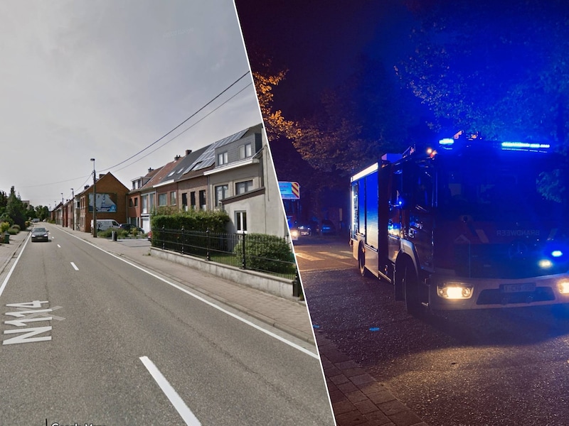 Een bovengrondse elektriciteitsleiding kwam zaterdagavond los in de Kerkstraat, Brandweer Zone Rand kwam ter plaatse om de situatie veilig te stellen