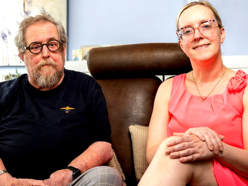 Dirk en zijn dochter Saar hebben allebei de onbekende erfelijke ziekte Von Hippel-Lindau.