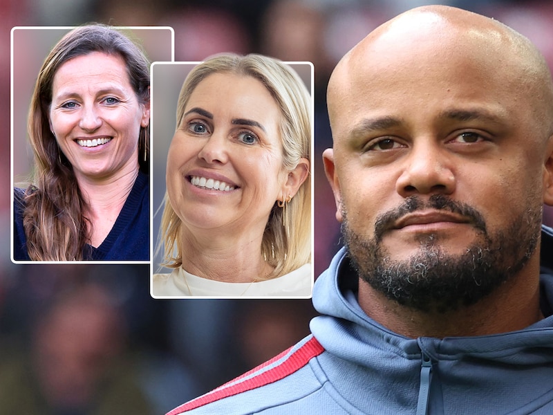 Links: Isabelle Bauwens, de vrouw van ex-Club Brugge-trainer Philippe Clement. Rechts: Caroline Dubin, de vrouw van KV Mechelen-trainer Fred Vanderbiest. Hun mannen hebben beide hun gezondheid aan de kant gezet voor het trainerschap. 