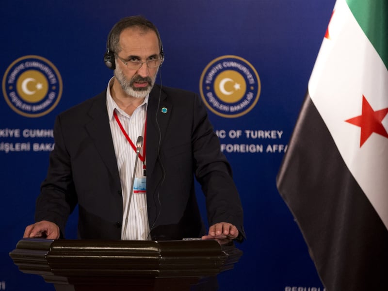 Moaz al-Khatib, leider van de Syrische oppositie.