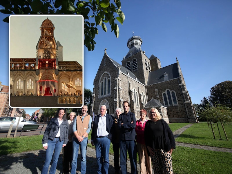 De kerk van Mesen krijgt een nieuwe invulling. Inzet: een impressie van wat het zou kunnen zijn. 
