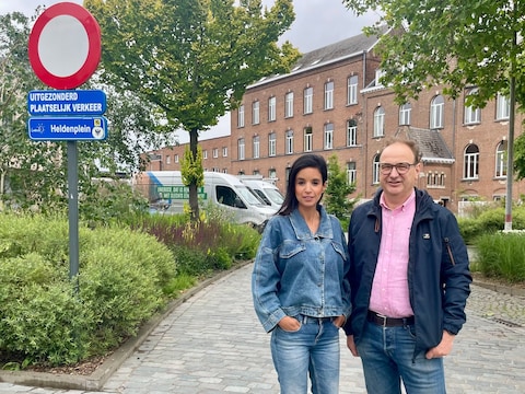 Burgemeester Nadia Sminate (N-VA) en schepen van Mobiliteit Bart van Doren (N-VA)