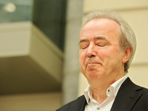 Herman Schueremans tijdens de aflegging van de eed.