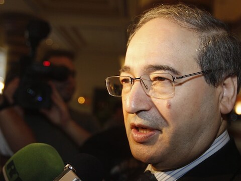 De Syrische onderminister van Buitenlandse Zaken Faisal al-Makdad.