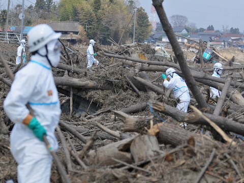 Japan werd op 11 maart al door een zware aardbeving en tsunami getroffen.