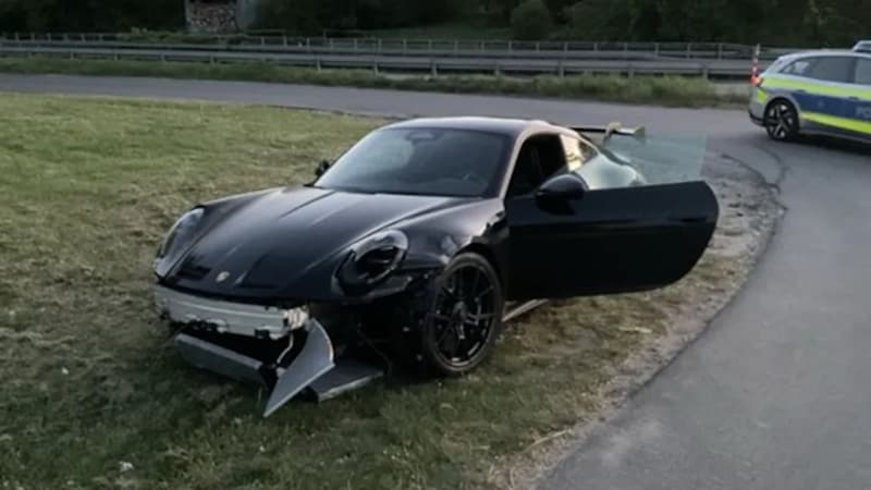 The abandoned Porsche in Germany