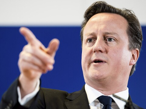 De Britse premier David Cameron.