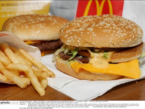 Een Big Mac: in New York moet je er de deur niet meer voor uit.