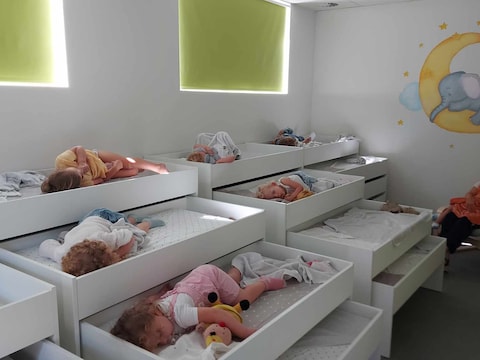 De slaapklas van VBS Olsene. 