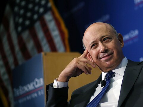 Topman Lloyd Blankfein van Goldman Sachs.