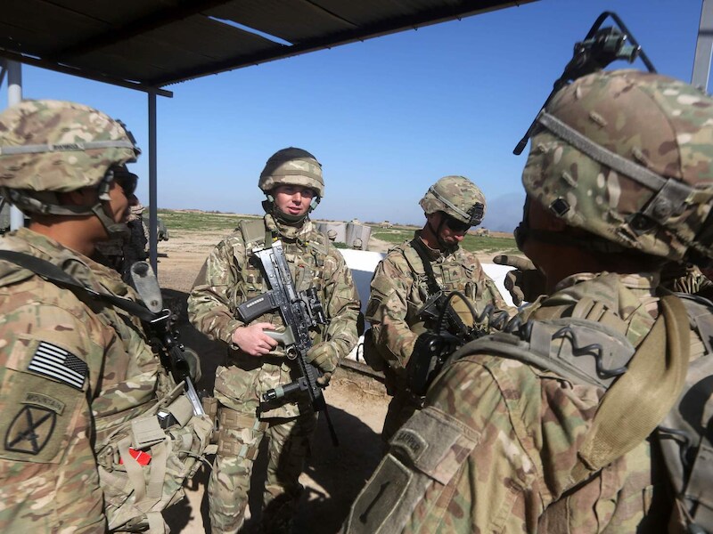 Amerikaanse militairen bij Bagdad in januari van dit jaar.