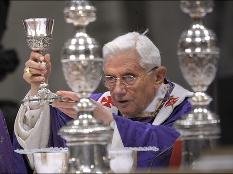 De aftredende paus Benedictus XVI.