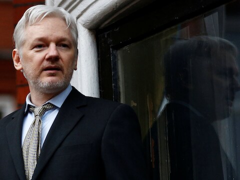 De oprichter van Wikileaks Julian Assange.