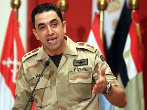 Militair woordvoerder Ahmed Ali.