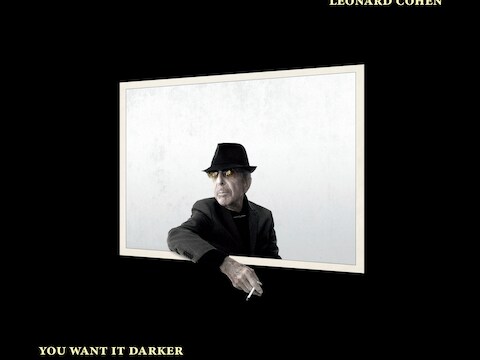 De hoes die Sammy Slabbinck ontwierp voor het album 'You Want It Darker' van Leonard Cohen.