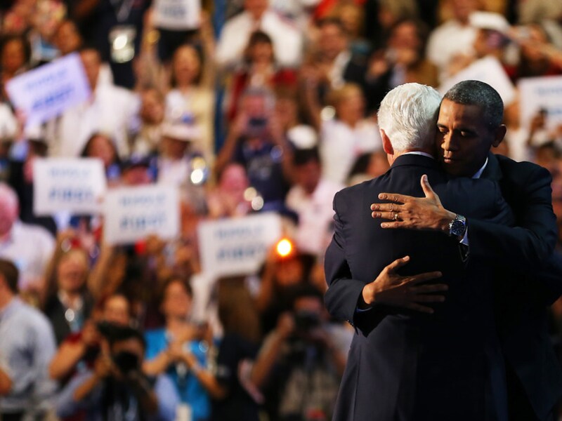 Bill Clinton en Barack Obama.