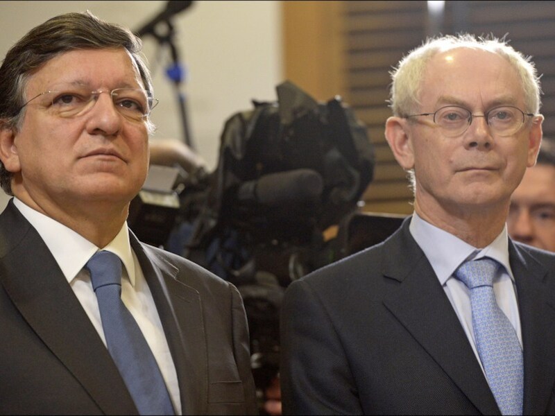 José Manuel Barroso en Herman Van Rompuy schonken het geld weg.