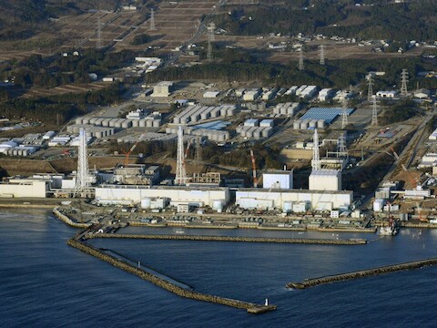 De kerncentrale Fukushimi op een foto uit maart 2013.