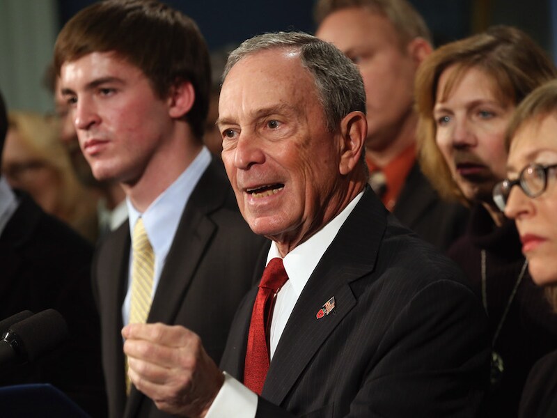 Michael Bloomberg, de burgemeester van New York