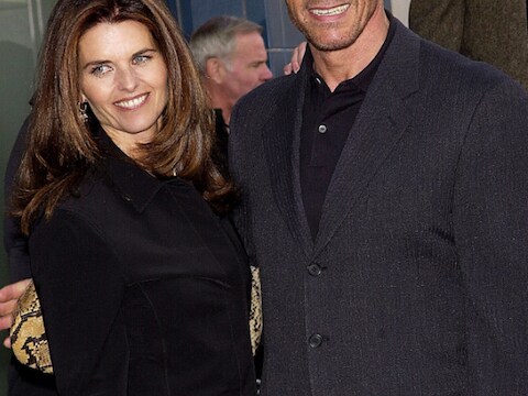 Maria Shriver en Arnold Schwarzenegger in 2001