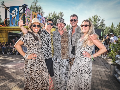 Zebraprint, luipaardvlekken of een koeienmotief: de wei van Rock Werchter lijkt soms meer op een dierentuin.