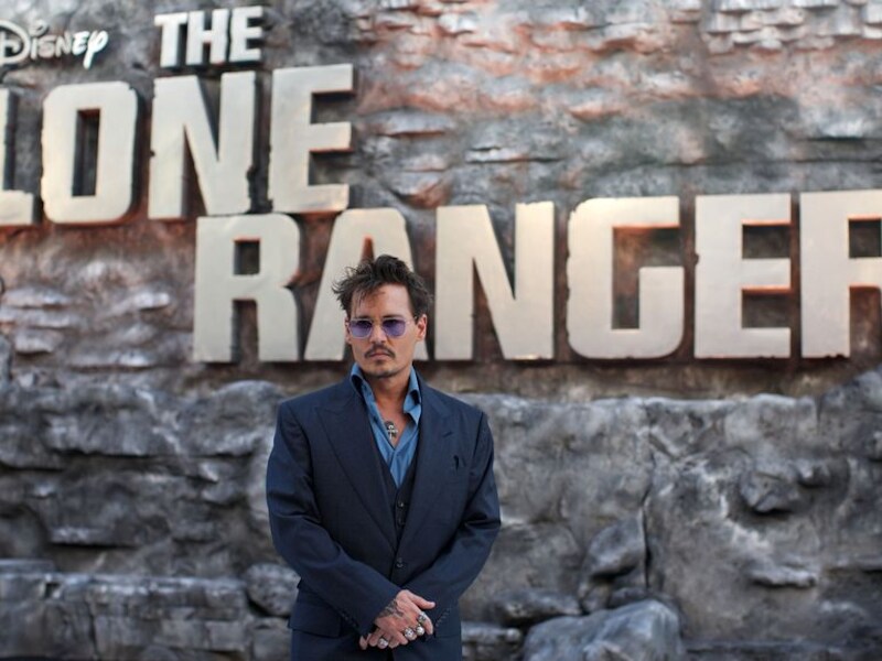 Acteur Johnny Depp speelt de hoofdrol in 'The Lone Ranger'
