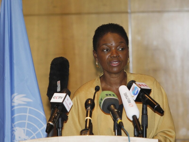 Valerie Amos, chef humanitaire zaken van de Verenigde Naties (VN).