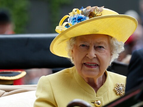Queen Elizabeth II op 21 december 2016.