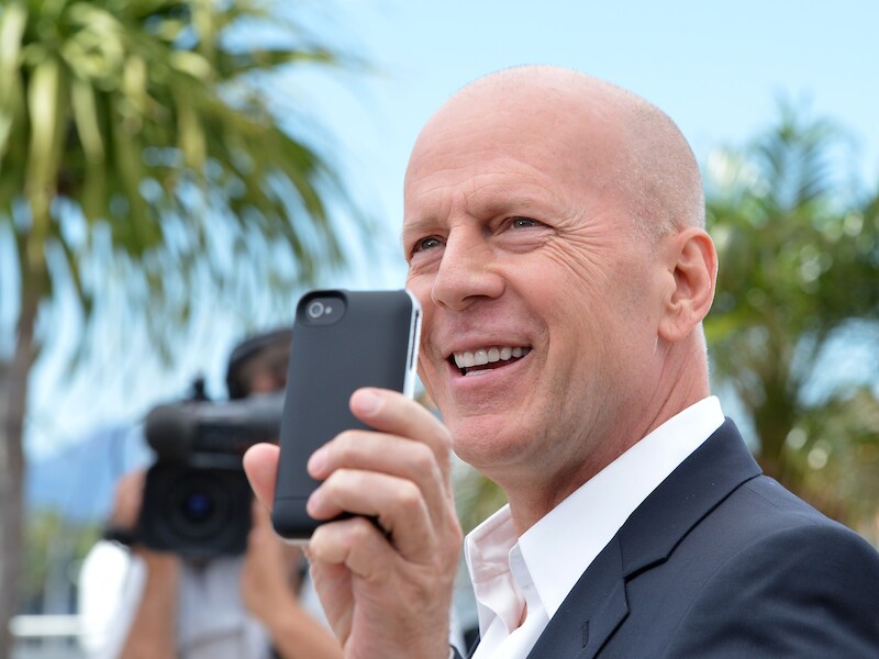 Bruce Willis op 16 mei in Cannes.