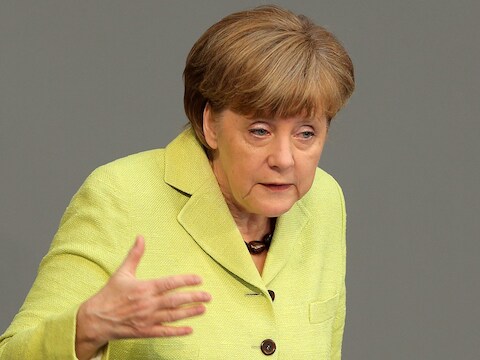 De Duitse bondskanselier Angela Merkel is streng voor Rusland.