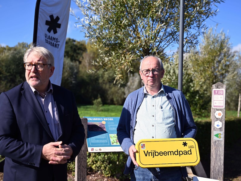 Gedeputeerde Bart Nevens en schepen van Erfgoed Rudy Janssens