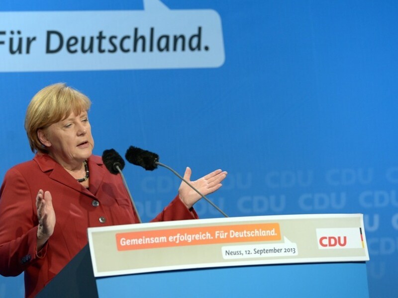 De Duitse Bondskanselier Angela Merkel.