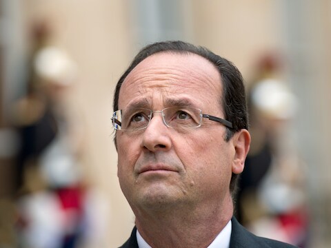 De Franse premier François Hollande.