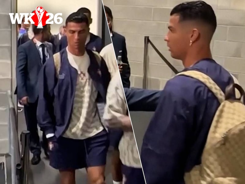 Congolezen niet onder de indruk van Cristiano Ronaldo, die stadion via achterdeur wilde verlaten