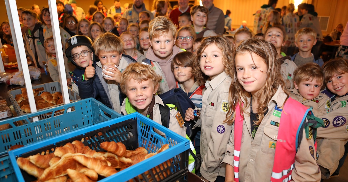 Gistel vierde Dag van de Jeugdbeweging met een ontbijt in feestzaal Ten Putte