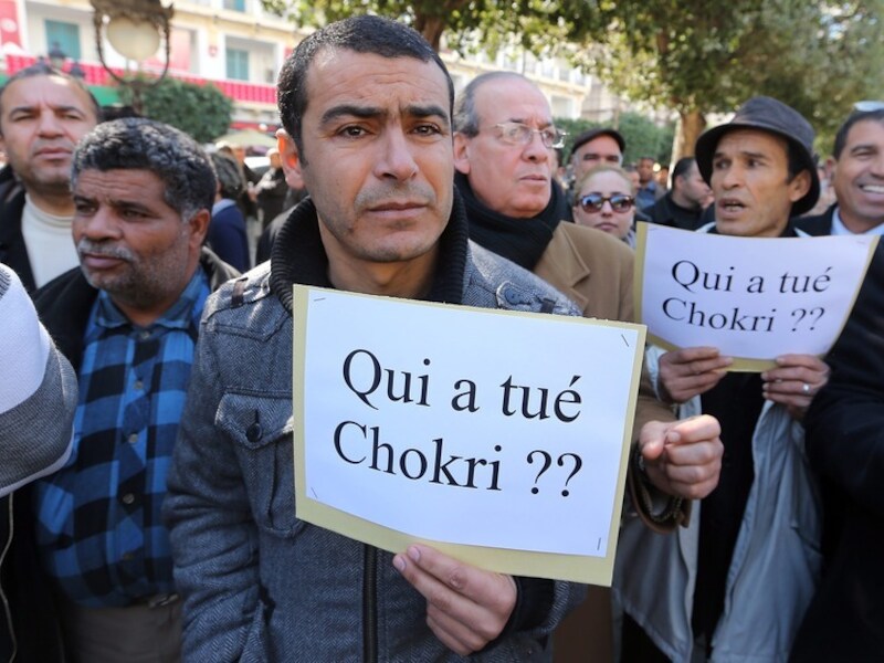 De dood van oppositieleider Chokri Belaid stortte het land in een politieke crisis.