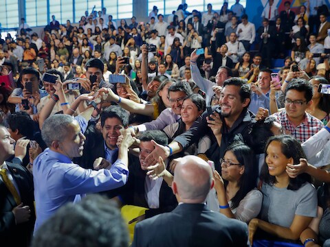 Barack Obama in Lima.