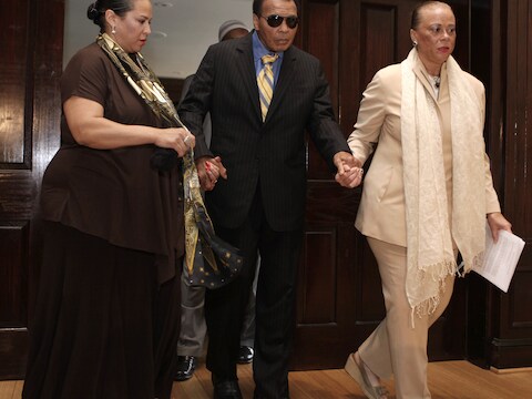 Muhammad Ali in mei 2011.