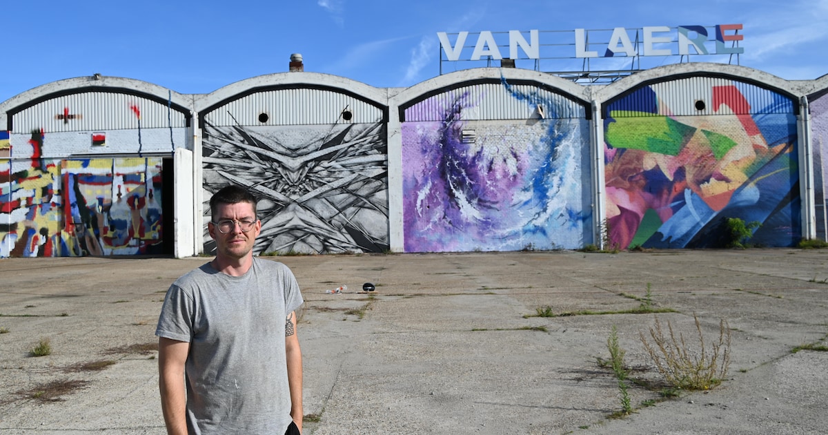 Van verlaten industrieterrein naar gigantisch canvas: 180 kunstenaars geven Van Laere-site tijdelijk