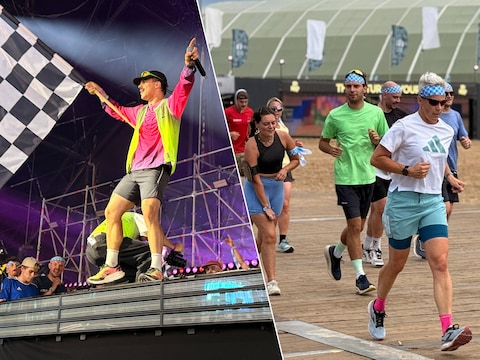 5K Social Run, georganiseerd door Turbo van Average Rob op Pukkelpop.