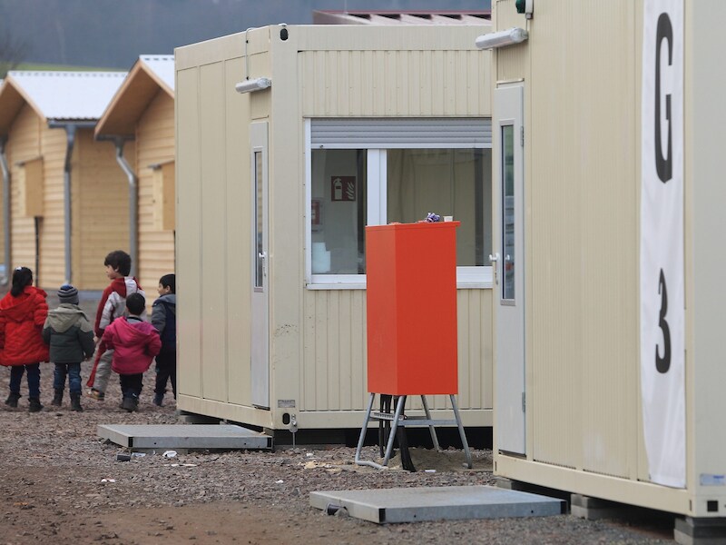 Een opvangcentrum voor asielzoekers in Duitsland.