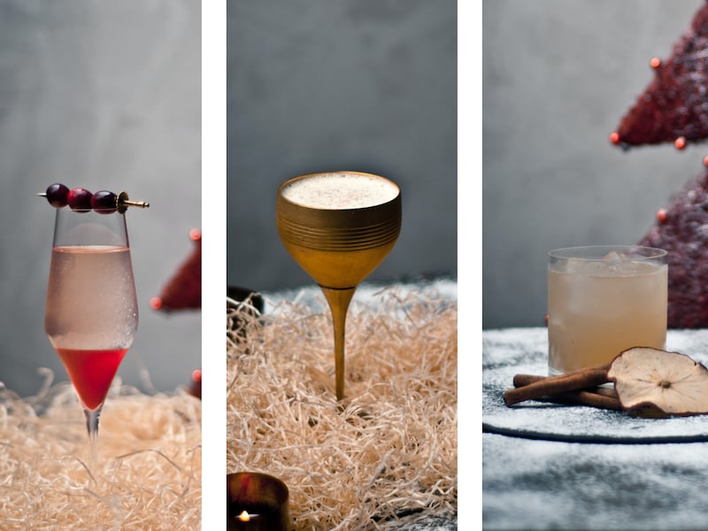 Feest in een glas! Speciaal voor NINA creëert barman Philip 3 verfijnde (en simpele!) cocktails om het eindejaar te vieren