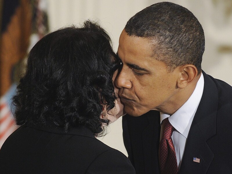 Foto ter illustratie. Van Barack Obama die de verpleegsters van het Emory University Hospital in Atlanta kust, zijn geen beelden vrijgegeven.