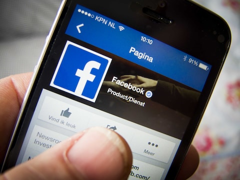 De Facebook-app op een smartphone.