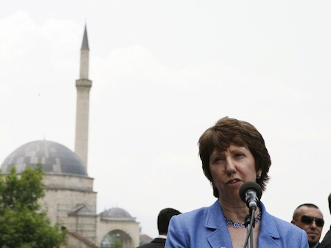 Catherine Ashton, hoge vertegenwoordiger van de Europese Unie.