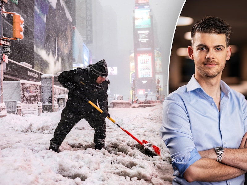 Een bomcycloon heeft meer dan een halve meter sneeuw gedumpt in het noordoosten van de Verenigde Staten.