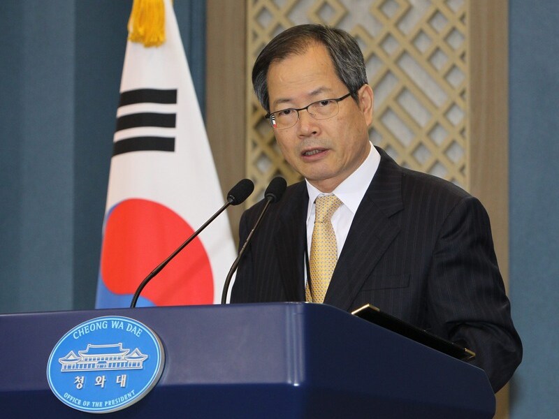 Chun Yung-woo, de veiligheidsadviseur van Zuid-Korea