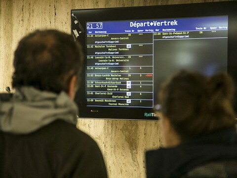 Brussel-Centraal, dinsdagavond 21h57.