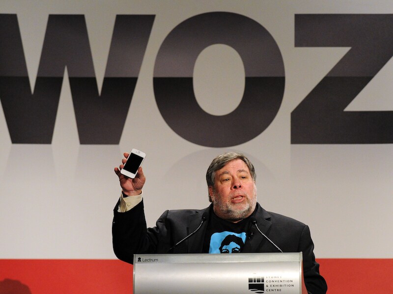 Steve Wozniak op 14 mei 2012 in Sydney.